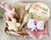 Load image into Gallery viewer, Baby Girl Deer Gift Set Hamper Basket Baby Shower
