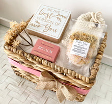 Load image into Gallery viewer, Inspirational Best Version Of You Self Care Hamper Basket Thinking Of You, Birthday Medium
