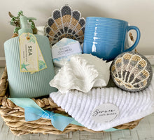 Load image into Gallery viewer, Coastal Sea Salt Hamptons Home Housewarming, Birthday, Gift Basket Hamper Large
