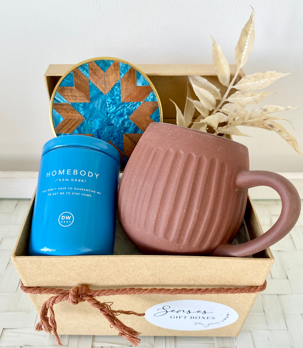 Homebody Mug & coaster Unisex Gift Box Hamper Housewarming Medium