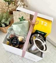 Load image into Gallery viewer, Tea, Coaster, Strainer, Mug chocolate Set Gift Box Hamper Large Thank You, Birthday, Get Well
