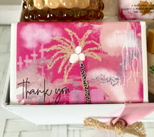 Load image into Gallery viewer, Thank You Pink Palms Gift Box Hamper Farewell, Thank you Small
